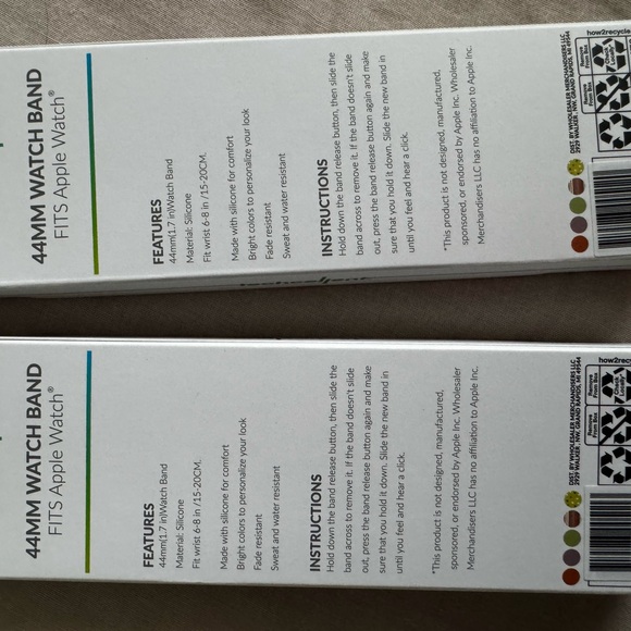 Set of Two Apple Watch Bands, 44mm, Colorful and Brand New!! - Picture 6 of 6